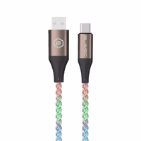 Blavec Kabel Neon - USB na Typ C - QC 3.0 60W 3A 1 metre (CNE-UC3L1) luminous RGB