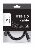 Gembird CCP-USB2-AMAM-6 USB cable USB 2.0 1.8 m USB A melns