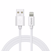Savio Cl-193 USB cable USB 2.0 2 m USB A USB C/Lightning balts