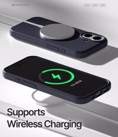 Korpuss Mercury Pure Magsafe Silicon Case Apple iPhone 17 tumši zils