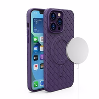 Magnētiskais pīts apvalks iPhone 13 Pro - violets