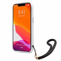 Guess GUHCP13SKCABBK iPhone 13 mini 5.4" melns/melns cietais apvalks Camo Siksnas Kolekcija