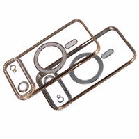 Viedtālruņa apvalks Bling Magsafe Case for Iphone 17 Air - zeltains