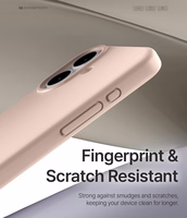 Korpuss Mercury Pure Magsafe Silicon Case Apple iPhone 17 rozā smilšu krāsā