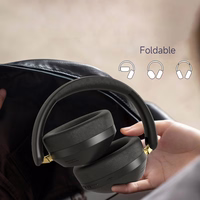 Dudao X22 Max bezvadu Bluetooth austiņas uz ausīm ar ANC - melnas