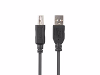 Lanberg CA-USBA-15CU-0010-BK kabel USB 1m 2.0 USB A->USB-B melns