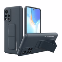 Wozinsky Kickstand Case silikona viedtālruņa apvalks ar statīvu Xiaomi Poco M4 Pro 5G tumši zils