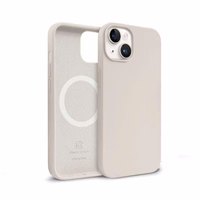 Crong Color Cover Magnetic - iPhone 14 / iPhone 13 MagSafe maciņš (Stone smilšu)