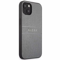 Guess GUHCP13SPSASBGR iPhone 13 mini 5.4" pelēks/pelēks Saffiano Siksna