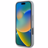 BMW M oglekļa trīskrāsu līnija Magnētiskais apvalks iPhone 16 Pro - pelēks