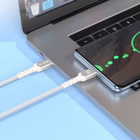 Blavec Raptor kabelis Raptor - USB uz C tipa - 2A 3 metri Apple CarPlay/Android Auto (CRA-UC2WS30), balts-sudrabots