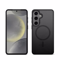 Crong Hybrid Matte Magnetic - MagSafe Case Samsung Galaxy S24 (melns)