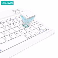 USAMS Maciņš Winro ar tastatūru iPad Air10.9" violets maciņš-balta tastatūra/purple cover-white keyboard IP109YRU03 (US-BH655)