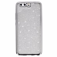 Elektro Glitter apvalks HUAWEI P10 sudraba