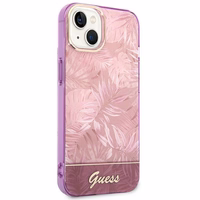 Guess GUHCP14MHGJGHP iPhone 14 Plus 6.7 "rozā/rozā cietais apvalks Jungle Collection