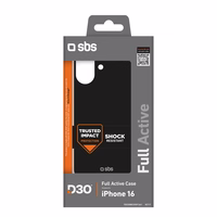 SBS Full Active D3O apvalks iPhone 16 - melns
