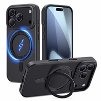 Tech-Protect MagRing Magnētiskais viedtālruņa apvalks iPhone 17 Pro Max - Matēts melns