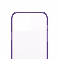 PanzerGlass ClearCase antibakterālais militārās klases sertificētais viedtālruņa apvalks iPhone 13 Pro Max - caurspīdīgs violets