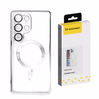 Wozinsky elektroapzeltīts MagSafe viedtālruņa apvalks Samsung Galaxy S24 FE - sudraba