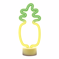 Neon LED on statīvs PINEAPPLE oranžs zaļš USB-C FSC-12 Forever Light