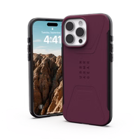 UAG Civilian Magsafe iPhone 16 Pro Max viedtālruņa apvalks – sarkans