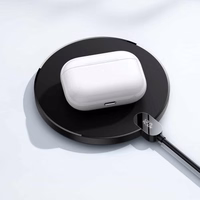 Indukcijas bezvadu lādētājs Baseus Digital LED 15W (melns)