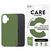 CARE by PanzerGlass Mados apvalks iPhone 16 6.1 – zaļš Magnētiskais MagSafe