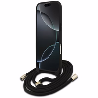 Guess 4G Big Logo Cord Stap soma pāri plecam viedtālrunim iPhone 17 Air - brūns
