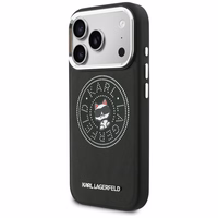 Karl Lagerfeld Point & Choupette Sketch MagSafe Maciņš for iPhone 17 Pro Max - melns