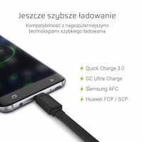 zaļš Cell KABGC03 USB cable 0.25 m USB A USB C melns