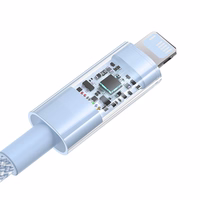 Baseus Gem USB to IP 2.4A fast charging cable 2 m zils