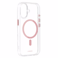 Liavec Spīdīgs Magnētiskais Caurspīdīgs viedtālruņa apvalks Iphone 16 rozā