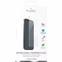 PURO Anti-Bacterial aizsargājošs Tempered Glass with Antibacterial Protection iPhone 13 Mini Screen