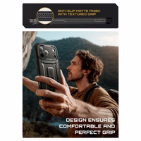 Supcase UB Pro viedtālruņa apvalks iPhone 17 Pro - melns