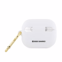 Hello Kitty Silikonais 3D Kitty Head korpuss AirPods Pro - balts