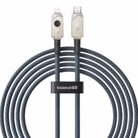 Baseus Unbreakable USB C to iP cable 2 m 20 W melns