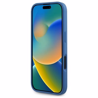 Guess GUHMP16SP4ROPEMCB iPhone 16 6.1" zils/zils cietais apvalks 4G Ziedu Druka Magnētiskais