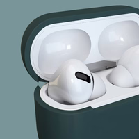 Apvalks AirPods 3 silikona mīksts apvalks austiņām + atslēgu piekariņš omāra aizdare piekariņš melns (apvalks D)