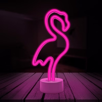 Neon LED on statīvs FLAMINGO rozā USB-C FSC-11 Forever Light
