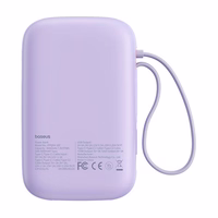 Portatīvais lādētājs Baseus QPow 2 10000mAh 30W 2xUSB-C (violets)