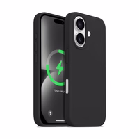 Crong Color Cover Magnetic - iPhone 16 Plus MagSafe maciņš (melns)