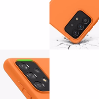 Silikona viedtālruņa apvalks mīksts elastīgs gumijas pārsegs Samsung Galaxy A22 4G sarkans