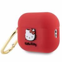 Hello Kitty silikona 3D Kitty galvas apvalks AirPods Pro 2 (2022/2023) - fuksijas