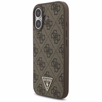 Guess 4G Strap Triangle Logo Magnētiskais viedtālruņa apvalks iPhone 17 - brūna
