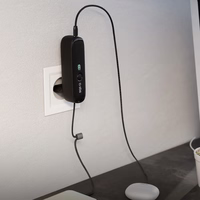 SBS Hybrid PD 20W 5000mAh portatīvais lādētājs ar iebūvētu kabeli un salokāmu spraudni - melna