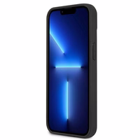 Karl Lagerfeld 3D Gumijas Choupette viedtālruņa apvalks iPhone 13 mini - melns