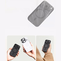 Benks magnētiskais Lucid Armor viedtālruņa apvalks (0068) Iphone 17 Air balts (ar kameras vadības pogu)