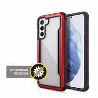 X-Doria Raptic Shield - Aluminum maciņš Samsung Galaxy S21 (Antimicrobial protection) (sarkans)
