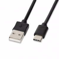 iBox IKUMTC USB cable 1 m USB 3.2 Gen 1 (3.1 Gen 1) USB A USB C melns
