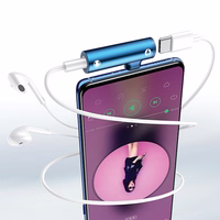 USAMS Adapteris AU07 2w1 USB-C zils/blue USB-C + 3,5mm SJ277TC02 (US-SJ277)